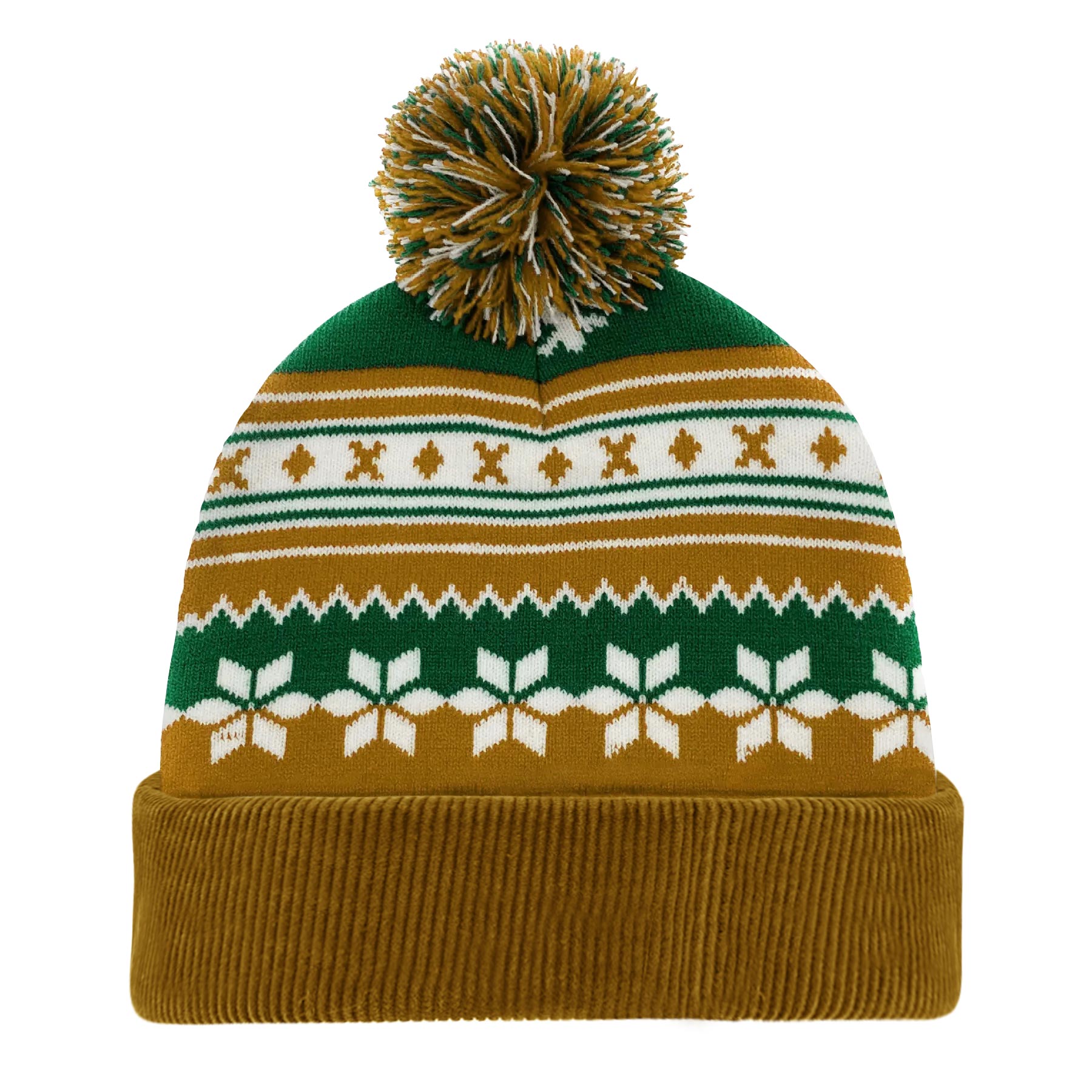 FlyFlyPromos - Knitted Acrylic Cuff Winter Beanie with Pom Image 5 - Promotional Product